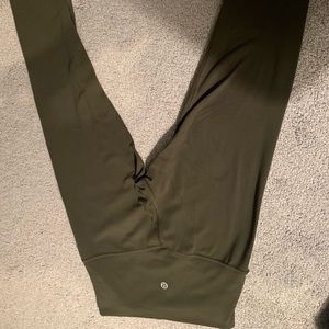 Lululemon Dark Olive Align Crops